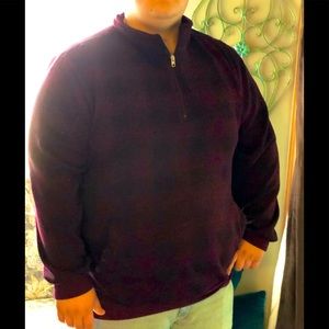 Men’s Plaid Quarter-Zip Pullover